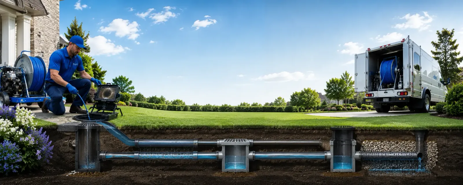 Outdoor drain cleaning information for Smithland, IA